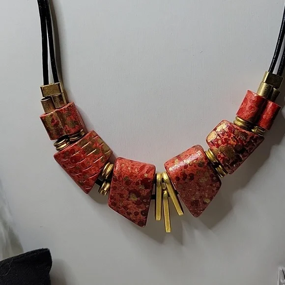 Red and Gold & Silver Jewelry Set - Picture 2 of 8